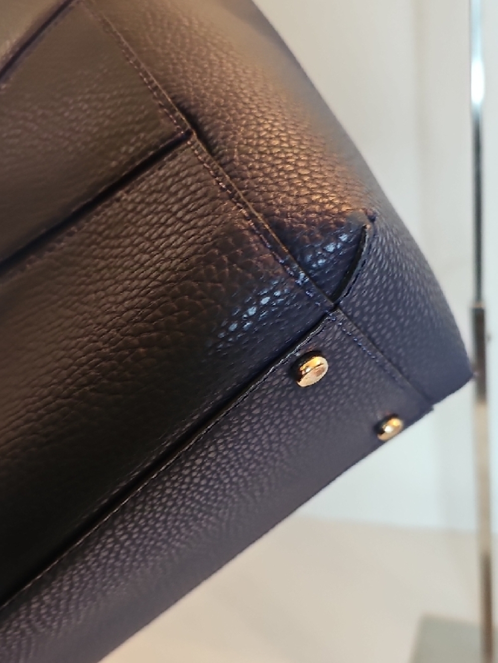 kate spade navy pebbled leather bow-detail tote - Picture 5 of 12